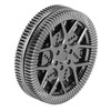 Hollow Hub Pattern ADHD Haptic Coin Portable Magnetic Anxiety Stress