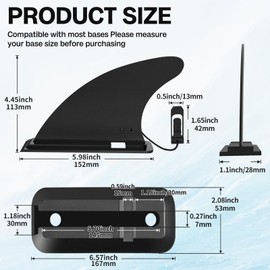 ALLPICK Sup Fin Small Fin, Removable Fin, Stand Up Paddle Board, Replacement Fin, Small Fins Accessories for Stand Up Paddle Board, Surfboard for 2025