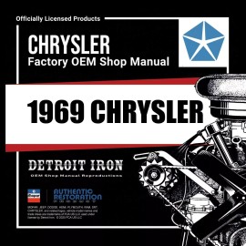 1969 Chrysler Shop Manual, Sales Data & Parts Book Kit