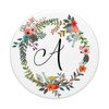 Letter A Floral Wreath Monogram Favor Gift Stocking Stuffer
