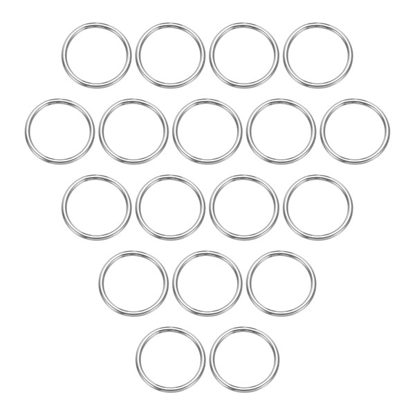 sourcing map Metal O Rings, 0.16" Thick 0.79" OD 304