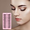 False Eyelashes, 10 Pairs Russian Strip Lashes Fluffy Wispy 3D