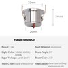 Scpopfer 2Pack 1W Mini Spotlights Recessed Ceiling Showcase Display Under-Cabinet