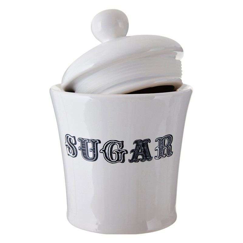Premier Housewares Carnival Sugar Jar - White