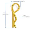 Universal 80x Durable Body Clips Body Pins For 1/10 RC