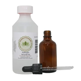 Food Grade Hydrogen Peroxide - 6% - 250ml | Pure Unstabilized H2O2 (H-O-O-H) with 30ml Bottle & Pipette