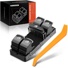 A-Premium Master Power Window Switch Compatible with Volkswagen Jetta 2011-2016, Golf 2010-2013, Tiguan 2009-2017, Passat 2012-2016, CC 2012-2017, Front Left Driver Side, Replace# 5K4959857, 5nd959857