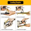 Meite 22GA 3/8 in Crown Industrial Fine Wire Stapler with