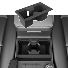 xipoqix Car Cup Holder Compatible with 2025 2026 Toyota 4Runner Center Console Organizer Silicone Black Drink Holder Organizer Replacement for 2025 2026 Toyota 4Runner Accessories