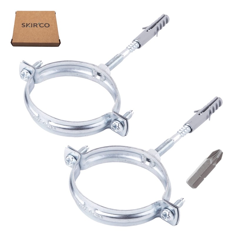 SKIR'CO Pack of 2 Pipe Brackets for Diameter 60-64 mm