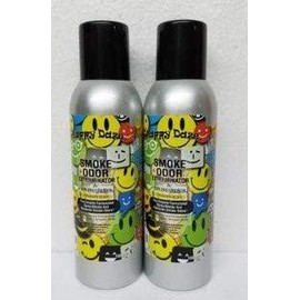 Smoke Odor Exterminator 198 gm/ 7 oz Large Spray Happy Daze Set of Two Cans.