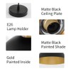 OFPSABAL Black Pendant Lights Kitchen Island 2 Pack, Dome Pendant