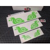 UNDERGROUND DESIGNS Turbo Snail Decals (6pk) Turbocharged Window Accent Stickers
