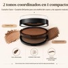 Double Colour Eyebrow Stamp Kit, Waterproof & Sweatproof Eyebrow Powder