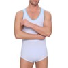 Landofgenie Men's Sleeveless Vest Bodysuit One-Piece Pyjamas Cotton Onesie Romper