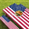CAPSCEOLL Fitted Picnic Table Cover with Bench Covers 4Th of