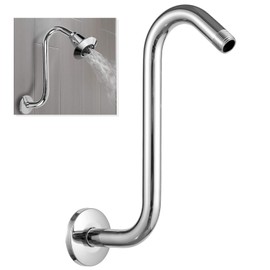 JINYOMFLY Shower Arm Wall Arm for Shower Head Rain Shower Head Extension Shower Head Arm for Bathroom Fixed Shower Head Stainless Steel Wall Mounted 6 Inches (15 cm)