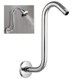 JINYOMFLY Shower Arm Wall Arm for Shower Head Rain Shower Head Extension Shower Head Arm for Bathroom Fixed Shower Head Stainless Steel Wall Mounted 6 Inches (15 cm)