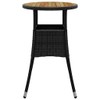 vidaXL Round Patio Table - Outdoor Garden Table Made from