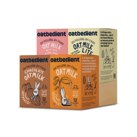 Oatbedient 4 Pack Oat Milk Powder, 40 oz Non-Dairy Milk Powder, NGMO, Vegan, No Preservatives, Lactose Free Milk