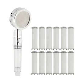 Loupe filter shower rust removal shower filter shower + 12 filters / 루페 필터샤워기 녹물제거 샤워필터기 샤워기+필터 12개