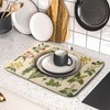 Kawani Dish Drying Mat for Kitchen Counter Decoration, 16 x