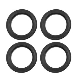 sourcing map Set of 4 Centring Rings Plastic Wheel Hub Centring for Wheel Hub 73.1 to 56.6 mm Black