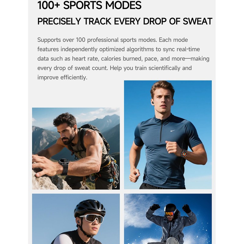 ATEVIX Smart Watch with Earbuds, Bluetooth Calling can Answer and