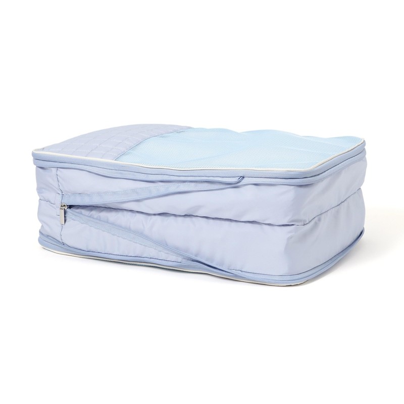 Francfranc Pop Stitch Quilt Compression Organizer Travel Pouch Compression Bag