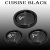 EcoQuality Disposable 9" inch Round Black Plastic Plates - China