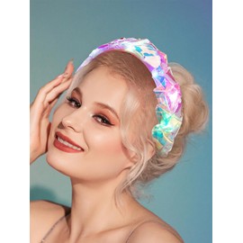 Yean Luminous Headband LED Hair Band Laser Hair Band Christmas Costume Party Hair Accessories for Women and Girls (Braided)