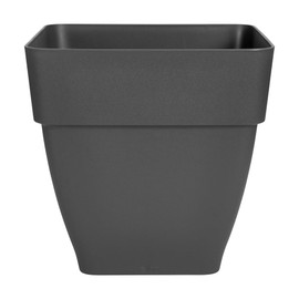 elho Vibia Campana Square 30 - Flower Pot for Outdoor - Ø 28.8 x H 28.2 cm - Black/Anthracite