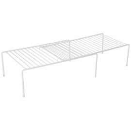 Kitchen Details Expandable Cabinet, Shelf, Pantry Organization, Counter Rack, Space Saving in White