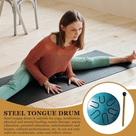 Tongue Drum,6 Notes Steel Tongue Drum Musical Instrument - 3 Inches Rain Drum For Beginners, Families, Friends, Adults, Early Childhood Education