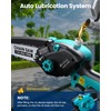 Cordless Pole Saw&6 inch Mini Chainsaw,2PCS 4000mAh Rechargeable Batteries for