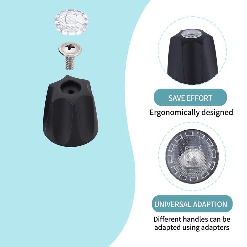 ZephyrJazz 2 Piece Shower Knob Replacement Compatible with Price/Pfister Verve