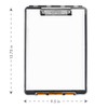 Dexas Clearview Clipcase Dry Erase clipboard, 13.75 x 9.5 Inch,