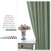 PONY DANCE Sage Green Short Blackout Curtains for Kitchen 45