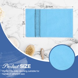 SunMine Exfoliating Mitt, Large Size, 4 Colors, Back and Body Exfoliating Gloves Exfoliating Bath Cloth Dead Skin Remover Shower Gloves Body Scrubber