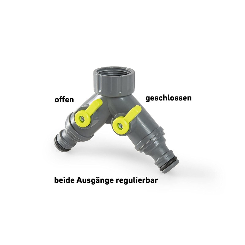 Rehau 18545 5 Round 2 Way Divider, grau, 13 mm,