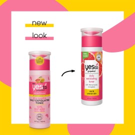 Yes To Grapefruit Daily Exfoliating Toner, Brightening Formula To Retexturize...
