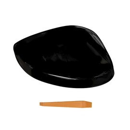 TKPUFR Passenger Right Side Mirror Cover Cap Compatible with Honda Civic 2022-2024 11th Without Turn Signal Glossy Black