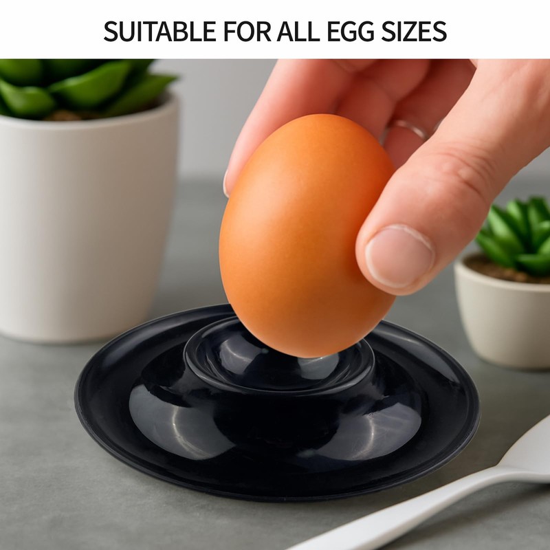 Lot de 4 en coquetiers TERRARIDE Black Egg Cups Set