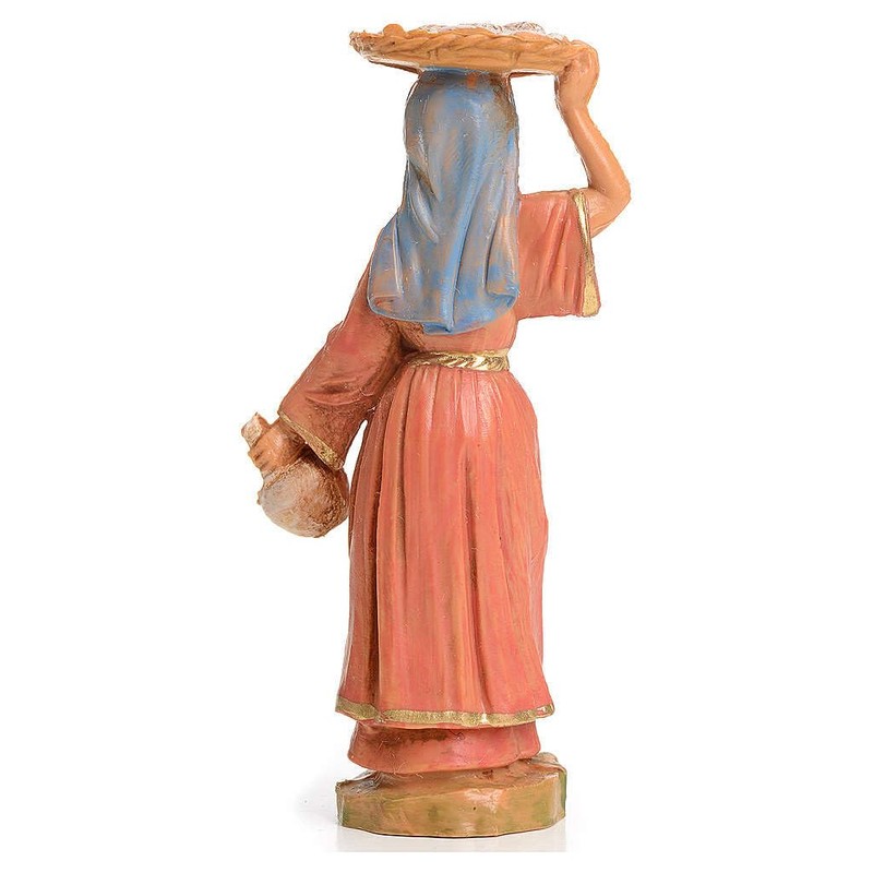 Holyart Shepherd's Girl with Tray 6.5 cm, Fontanini