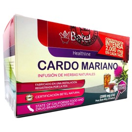 Betel Natural Premium Cardo Mariano Te by Betel Natural - Milk Thistle - Healthy Liver Detox