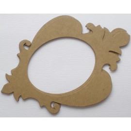 Unbranded {6} ELEGANT FRAME - Baroque Picture Frames Chipboard Die Cuts - 6 1/8"