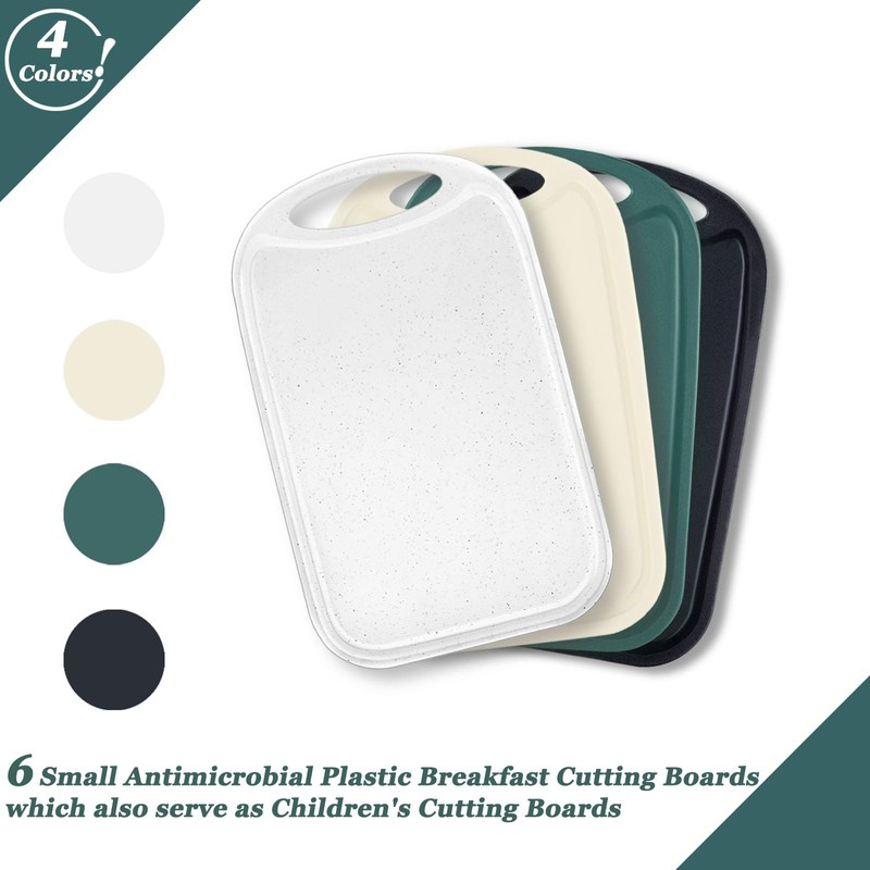 hunnycook Breakfast Board Set of 6 with Juice Groove, 22