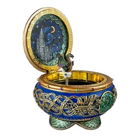 Dragon Hinged Musical Trinket Box by The San Francisco Music Box