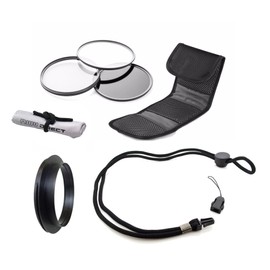 Olympus Stylus Tough TG-3 High Grade Multi-Coated, Multi-Threaded, 3 Piece Lens Filter Kit (40.5mm) + Lens/Filter Ring + Krusell Multidapt Neck Strap + Nw Direct Microfiber Cleaning Cloth