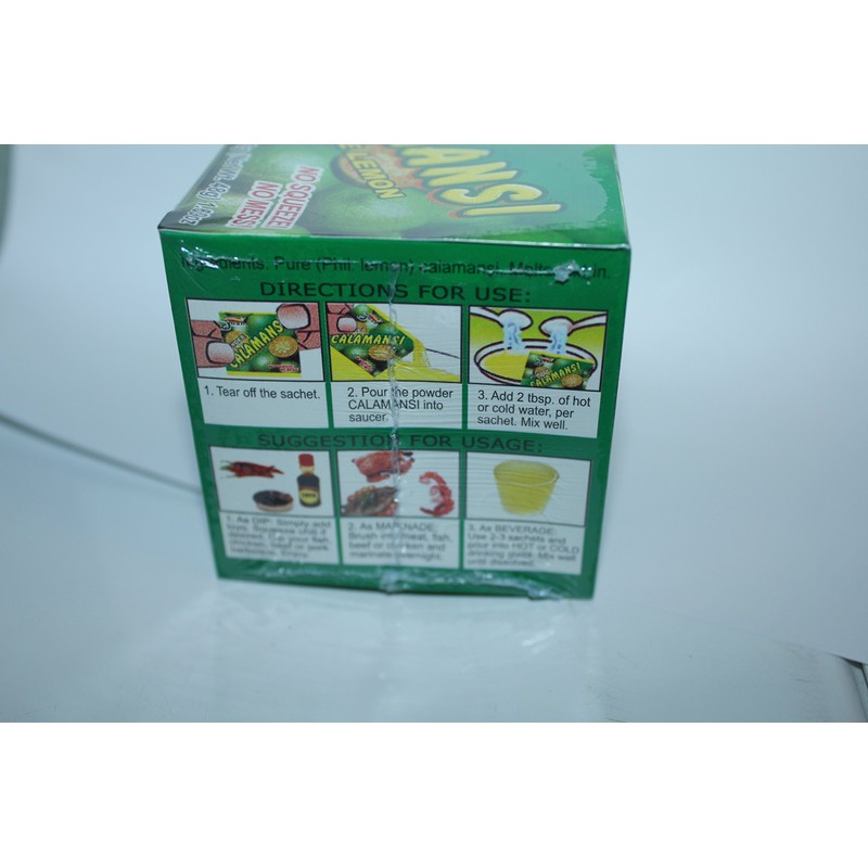 Juan Powder Calamansi Philippine Lemon 24 Sachets in a Pack